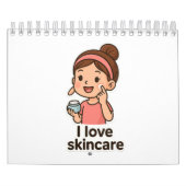 Schattigee Skincare Girl Sticker - Self-Care Carto Kalender (Hoes)