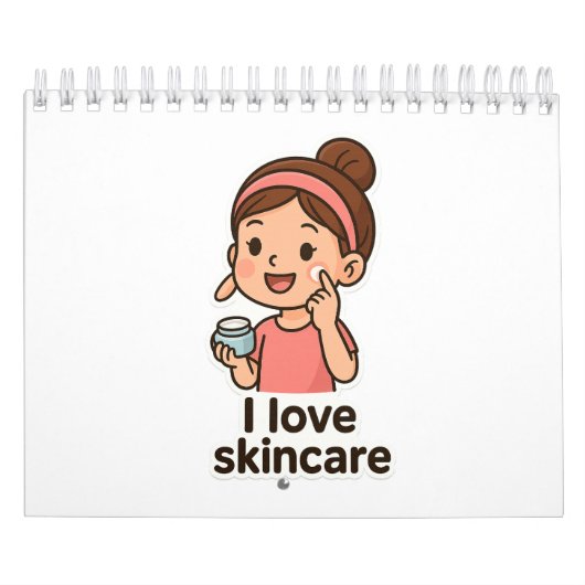 Schattigee Skincare Girl Sticker - Self-Care Carto Kalender (Hoes)