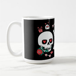 Schattigee Skully Valloween Valentijn XOXO Koffiemok