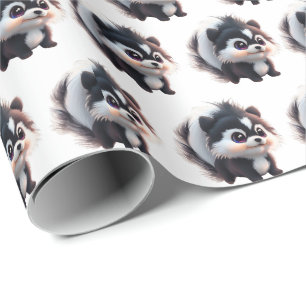 Schattigee Skunk Woodland Animals Forest Friends Cadeaupapier