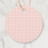 Schattigee slaap over verjaardagsfeestgunsttags bedankjes labels (Achterkant)