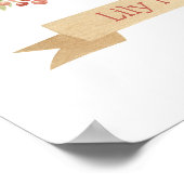 Schattigee Slaapuil Kindercrèche Wall Art Decor Poster (Hoek)