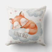 Schattigee slaapvos op wolkenkussen, Schattige Bab Kussen (Voorkant)