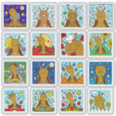 Schattigee slak 2025 Tiny Art Series Sticker (Voorkant)