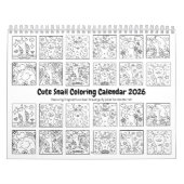 Schattigee slak 2026 Medium Kleuren Kalender (Hoes)