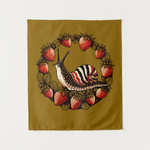 Schattigee slak Aardbei Fruit Slakken Art Slak Mai Wandkleed
