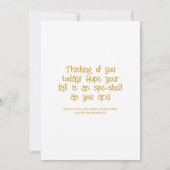 Schattigee slak Apple-y Sweet Smiles Herfst Kaart (Achterkant)