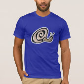 Schattigee slak; blauw t-shirt (Voorkant)