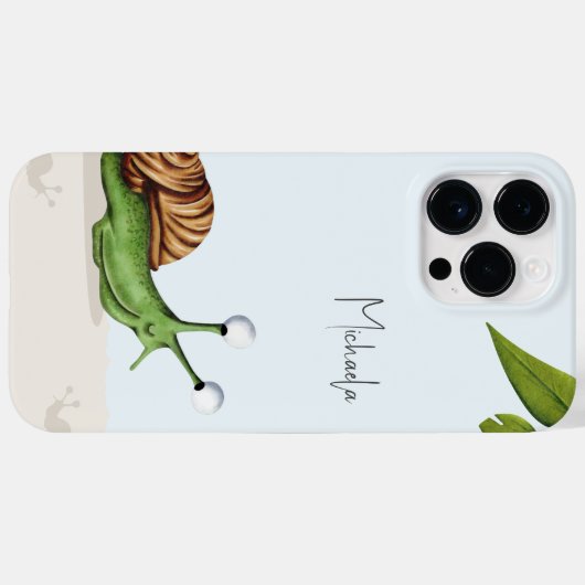 Schattigee Slak Cartoon Kinder Case-Mate iPhone Case (Achterkant (horizontaal))