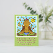 Schattigee slak Comfort Food Happy Herfst Briefkaart (Staand voorkant)