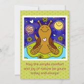 Schattigee slak geniet van Earth Day | Feestdagenkaart (Voorkant)