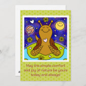 Schattigee slak geniet van Earth Day | Feestdagenkaart (Voorkant / Achterkant)