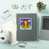 Schattigee slak geniet van Earth Day | vinyl Sticker (iPad Cover)