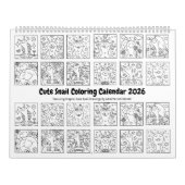 Schattigee Slak Grote 2026 Kleuren Kalender (Hoes)