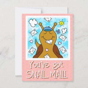 Schattigee slak heb je mail Briefkaart