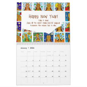 Schattigee slak Medium 2026 Kalender