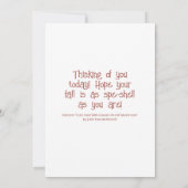 Schattigee slak met bril op paddenstoel Herfst Kaart (Achterkant)