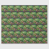 Schattigee slak met Lily of the Valley Flowers Cadeaupapier (Vlak)