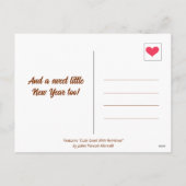 Schattigee slak met regenboog vrolijk kerstfeest | feestdagenkaart (Achterkant)