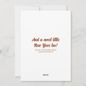 Schattigee slak met regenboog vrolijk kerstfeest | feestdagenkaart (Achterkant)