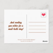 Schattigee slak met regenboogslak-Tastic Day | Briefkaart (Achterkant)