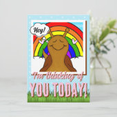 Schattigee slak met regenboogslak-Tastic Day | Kaart (Staand voorkant)