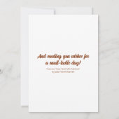 Schattigee slak met regenboogslak-Tastic Day | Kaart (Achterkant)