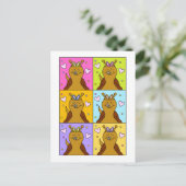 Schattigee slak Pop Art Bunny Ears Easter | Feestdagenkaart (Staand voorkant)