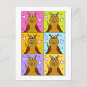 Schattigee slak Pop Art Bunny Ears Easter | Feestdagenkaart (Voorkant)