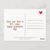 Schattigee slak sloeg het naar het bovenste Afstud Briefkaart (Achterkant)