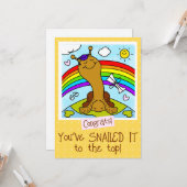Schattigee slak sloeg het naar het bovenste Afstud Kaart (Voorkant / Achterkant in situ)