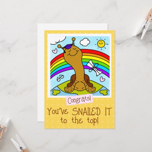 Schattigee slak sloeg het naar het bovenste Afstud Kaart (Voorkant / Achterkant in situ)