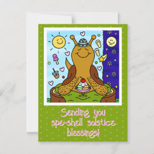 Schattigee slak Spe-shell Zomer Zonnewende Zegenin Briefkaart