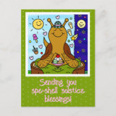 Schattigee slak Spe-shell Zomer Zonnewende Zegenin Briefkaart (Voorkant)