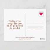 Schattigee slak zonneschijn en bladmozaïek Happy H Briefkaart (Achterkant)