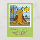 Schattigee slak zonneschijn en bladmozaïek Happy H Briefkaart (Voorkant)