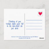 Schattigee slakken kruisen regenboog log Herfst Briefkaart (Achterkant)