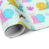 Schattigee slakken, vlinders en libellen cadeaupapier (Rol Hoek)