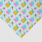 Schattigee slakken, vlinders en libellen tissuepapier (Detail)