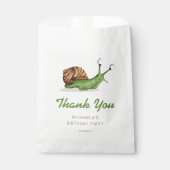 Schattigee slakkenverjaardag bedankzakje (Voorkant)