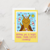 Schattigee slakkenverpleegkundige wordt snel beter kaart (Voorkant / Achterkant in situ)