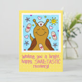 Schattigee slakkenverpleegkundige wordt snel beter kaart (Staand voorkant)