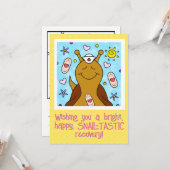 Schattigee slakkenverpleegkundige wordt snel beter kaart (Voorkant / Achterkant in situ)