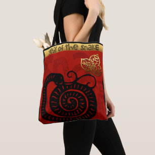 Schattigee Slang Chinees Nieuwjaar Zodiac Verjaard Tote Bag