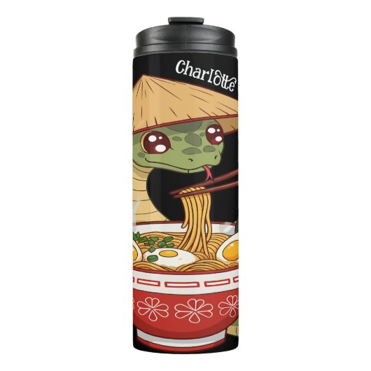 Schattigee Slang: Ramen Feast, Aziatisch Pet Thermosbeker (Voorkant)
