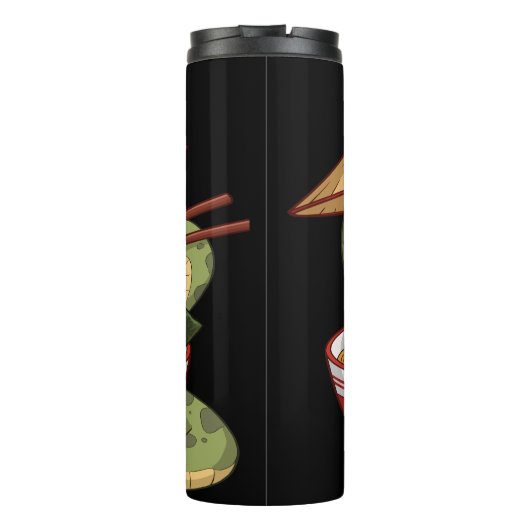 Schattigee Slang: Ramen Feast, Aziatisch Pet Thermosbeker (Achterkant)