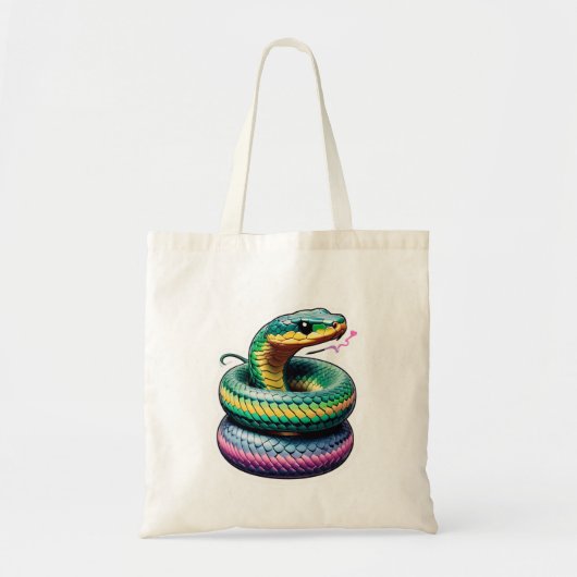 Schattigee slangenillustratie tote bag (Voorkant)