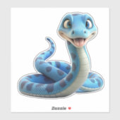 Schattigee slangenvinyl sticker (Vel)