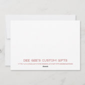 Schattigee slapende baby angel feestdagenkaart (Achterkant)