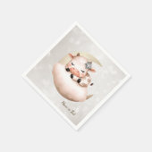 Schattigee slapende baby dieren mooi servet (Hoek)